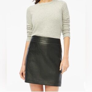 J.Crew Factory faux leather A-line mini skirt